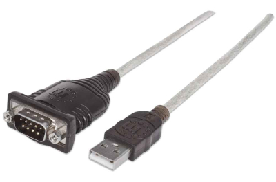 Manhattan 151849 seriële kabel Zwart 1,8 m USB Serial/COM/RS232/DB9