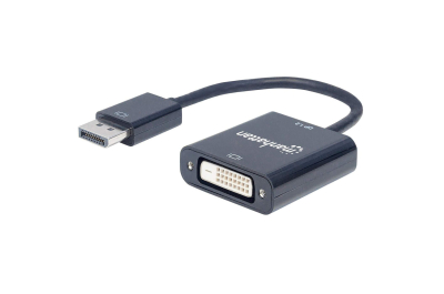 Manhattan 152228 video kabel adapter 0,23 m DisplayPort DVI-D Zwart