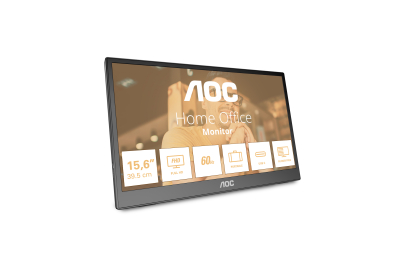 AOC 16T3EA Draagbare televisie en monitoor Zwart 39,6 cm (15.6") 1920 x 1080 Pixels