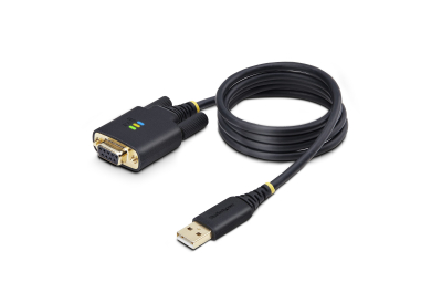 StarTech.com 1P3FFCNB-USB-SERIAL seriële kabel Zwart 1 m USB Type-A DB-9