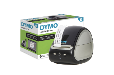 DYMO LabelWriter 550 Labelprinter | Labelmaker met direct thermisch printen | Automatische labelherkenning | Drukt adreslabels, verzendlabels, barcodelabels af en meer | Tweepolige EU-stekker
