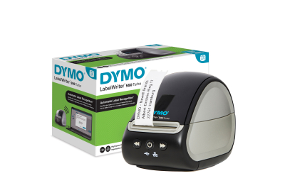 DYMO LabelWriter 550 Turbo Labelprinter | Labelmaker met direct thermisch afdrukken op hoge snelheid | Automatische labelherkenning | Drukt verzendlabels en meer af met USB/LAN-connectiviteit
