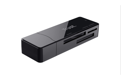 Trust Nanga | USB 3.1 Kaartlezer | Micro SD Card - SD Card - M2 Card - MS Card | Compact | 5 Gbps