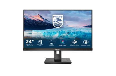 Philips S Line 242S1AE/00 computer monitor 60,5 cm (23.8") 1920 x 1080 Pixels Full HD LED Zwart