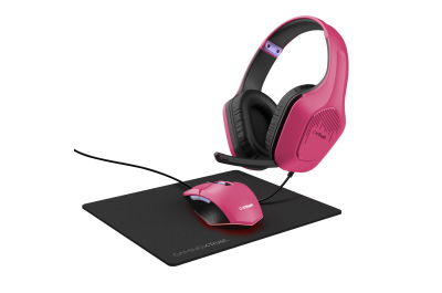 Trust GXT 790 Headset Bedraad Hoofdband Gamen Zwart, Roze