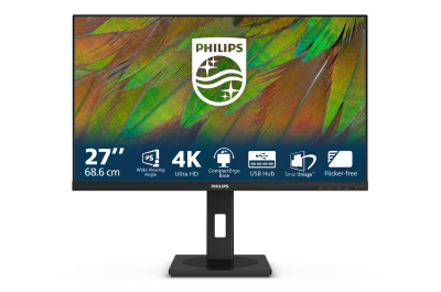 Philips 3000 series 27B1N3800/00 computer monitor 68,6 cm (27") 3840 x 2160 Pixels 4K Ultra HD LCD Zwart