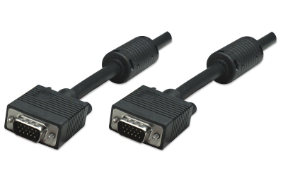 Manhattan SVGA 1.8m VGA kabel 1,8 m VGA (D-Sub) Zwart