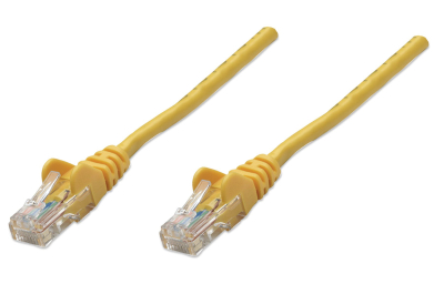 Intellinet RJ-45, M/M, 1m netwerkkabel Geel Cat5e U/UTP (UTP)