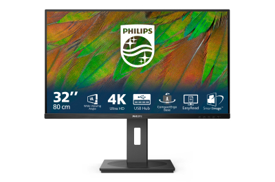 Philips 3000 series 32B1N3800/00 computer monitor 80 cm (31.5") 3840 x 2160 Pixels 4K Ultra HD LCD Zwart