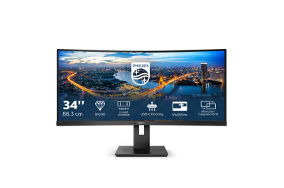 Philips B Line 346B1C/00 computer monitor 86,4 cm (34") 3440 x 1440 Pixels Quad HD LCD Zwart