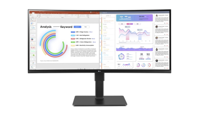 LG 34BQ77QB-B computer monitor 86,4 cm (34") 3440 x 1440 Pixels UltraWide Quad HD LED Zwart