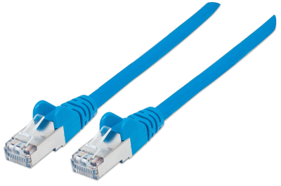 Intellinet Netwerk patchkabel, Cat6A, 3 m, blauw, koper, S/FTP, LSOH/LSZH, PVC, RJ45, vergulde contacten, snagless, booted, levenslange garantie