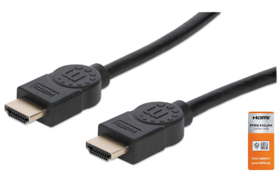 Manhattan 354837 HDMI kabel 1 m HDMI Type A (Standaard) Zwart