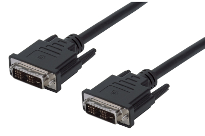 Manhattan 355322 DVI kabel 2 m DVI-D Zwart