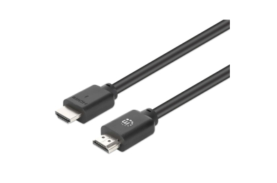 Manhattan HDMI kabel 4K@60Hz met Ethernet, 5 m, geschikt voor ALLE 4K en 1080p/HD toepassingen - upgrade nu of zorg dat het klaarstaat voor wanneer je het nodig hebt, mannelijk naar mannelijk, zwart, levenslange garantie, equivalent HDMM5MP