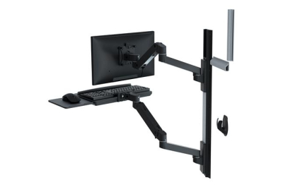Ergotron LX Pro Series 45-696-292 flat panel bureau steun 86,4 cm (34") Muur Zwart