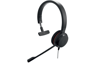 Jabra Evolve 20 MS Mono Headset Bedraad Hoofdband Kantoor/callcenter USB Type-A Zwart