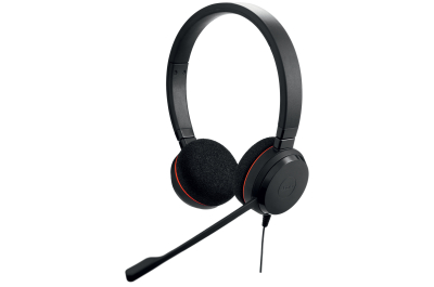 Jabra Evolve 20 MS Stereo Headset Bedraad Hoofdband Kantoor/callcenter USB Type-A Zwart