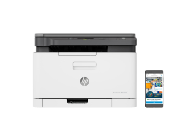 HP Laser 178nw Draadloos Multifunction Kleur Printer, Kopieerapparaat, scanner; dubbelzijdig
