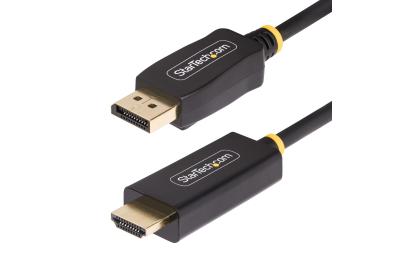 StarTech.com 2m DisplayPort naar HDMI Adapter Kabel, 4K 60Hz met HDR, DP naar HDMI 2.0b, Actieve Video Converter, DisplayPort Desktop naar HDMI Monitor, DisplayPort HDMI kabel