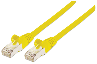 Intellinet Netwerk patchkabel Cat6, 1 m, geel, koper, S/FTP, LSOH/LSZH, PVC, RJ45, vergulde contacten, snagless, booted, levenslange garantie