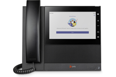 POLY CCX 600 Business Media Phone voor Microsoft Teams met PoE-ondersteuning