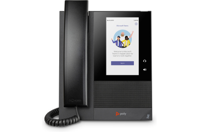 POLY CCX 400 Business Media Phone voor Microsoft Teams met PoE-ondersteuning