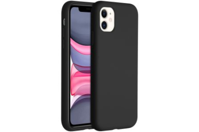 Accezz Liquid Silicone Backcover voor de iPhone 11 - Zwart