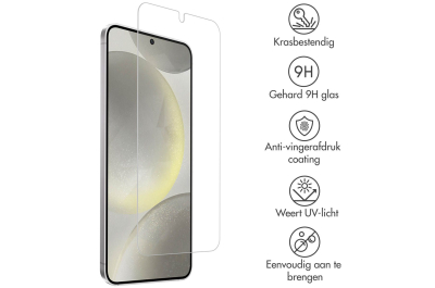 Gehard Glas Screenprotector voor de Samsung Galaxy S24 - Transparant