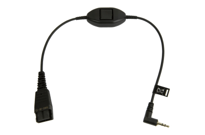 Jabra 8800-00-55 audio kabel 0,3 m QD 2.5mm jack Zwart