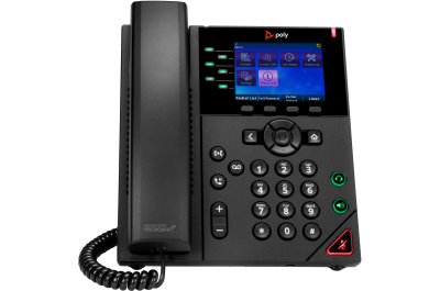 POLY OBi VVX 350 6-lijns IP-telefoon met PoE-ondersteuning en voeding