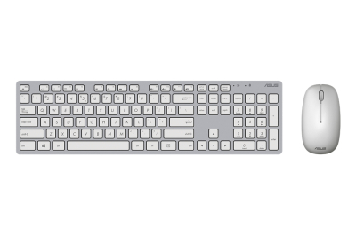 ASUS W5000 toetsenbord Inclusief muis Kantoor RF Draadloos QWERTZ Duits Grijs, Wit