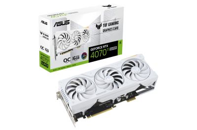 ASUS TUF Gaming TUF-RTX4070TIS-O16G-BTF-WHITE NVIDIA GeForce RTX 4070 Ti SUPER 16 GB GDDR6X