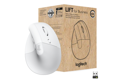 Logitech Lift for Business muis Kantoor Rechtshandig RF-draadloos + Bluetooth Optisch 4000 DPI