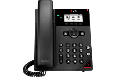 POLY VVX 150 2-lijns IP-telefoon met PoE-ondersteuning