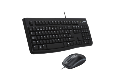 Logitech Desktop MK120 toetsenbord Inclusief muis USB QWERTY Spaans Zwart