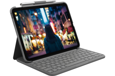 Logitech Slim Folio Grijs Bluetooth QWERTY Brits Engels