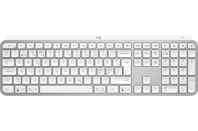 Logitech MX Keys S toetsenbord Universeel RF-draadloos + Bluetooth QWERTY Deens, Fins, Noors, Zweeds Aluminium, Wit