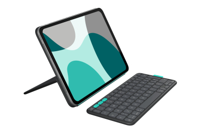 Logitech Flip Folio QWERTZ Duits Bluetooth Grafiet