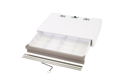 Ergotron 98-487 accessoire voor multimediawagens Grijs, Wit Lade