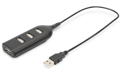 Digitus AB-50001-1 interface hub 480 Mbit/s Zwart