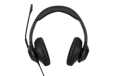 Targus AEH102GL hoofdtelefoon/headset Bedraad Hoofdband Oproepen/muziek USB Type-A Zwart