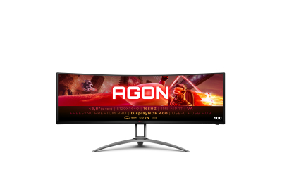 AOC B2 AG493UCX2 computer monitor 124 cm (48.8") 5120 x 1440 Pixels Quad HD LED Zwart