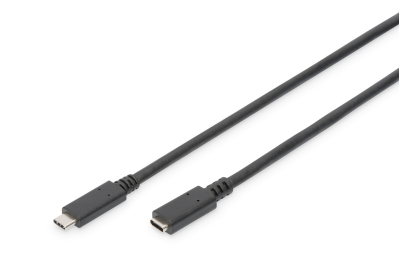 Digitus AK-300210-007-S USB-kabel USB 3.2 Gen 1 (3.1 Gen 1) 0,7 m USB C 10 Gbit/s Zwart