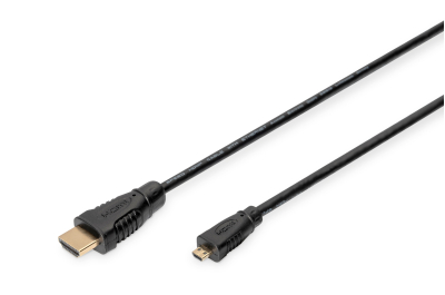 Digitus AK-330115-010-S HDMI kabel 1 m HDMI Type D (Micro) HDMI Type A (Standaard) Zwart