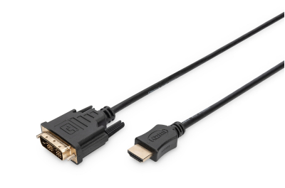 Digitus AK-330300-030-S video kabel adapter 3 m HDMI Type A (Standaard) DVI-D Zwart