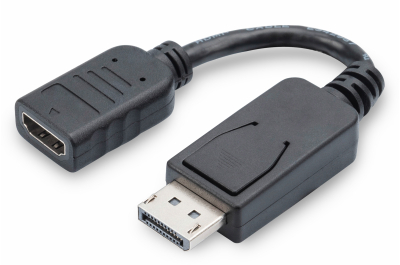 Digitus AK-340400-001-S video kabel adapter 0,15 m DisplayPort HDMI Zwart