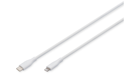 Digitus AK-600110-010-W Lightning-kabel 1 m Wit