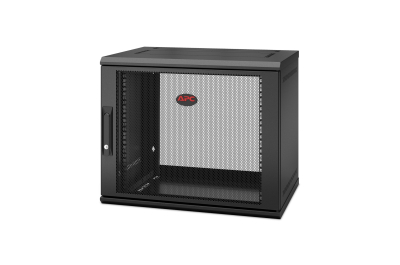 APC NetShelter WX AR109SH4, 9U/HE, 19inch Wandpatchkast, Geschikt voor muurbevestiging, 400MM diep, Gemonteerd