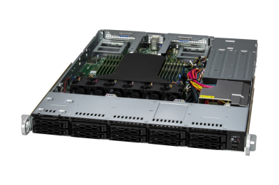 Supermicro AS -1115CS-TNR server barebone Socket SP5 Rack (1U) Zwart, Zilver